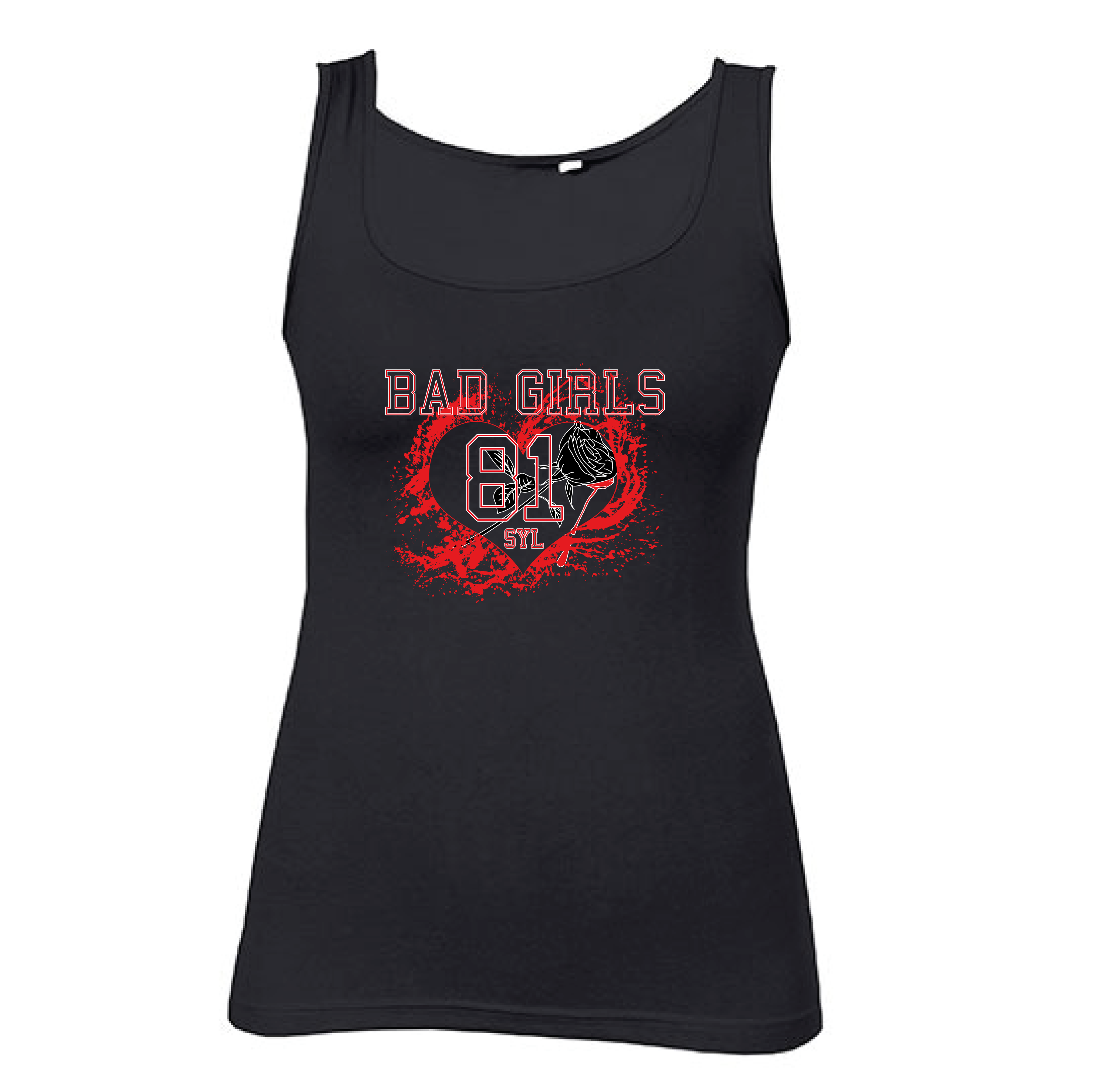 Tank-Top Damen Herz-Rose Tank-Top Damen Herz-Rose