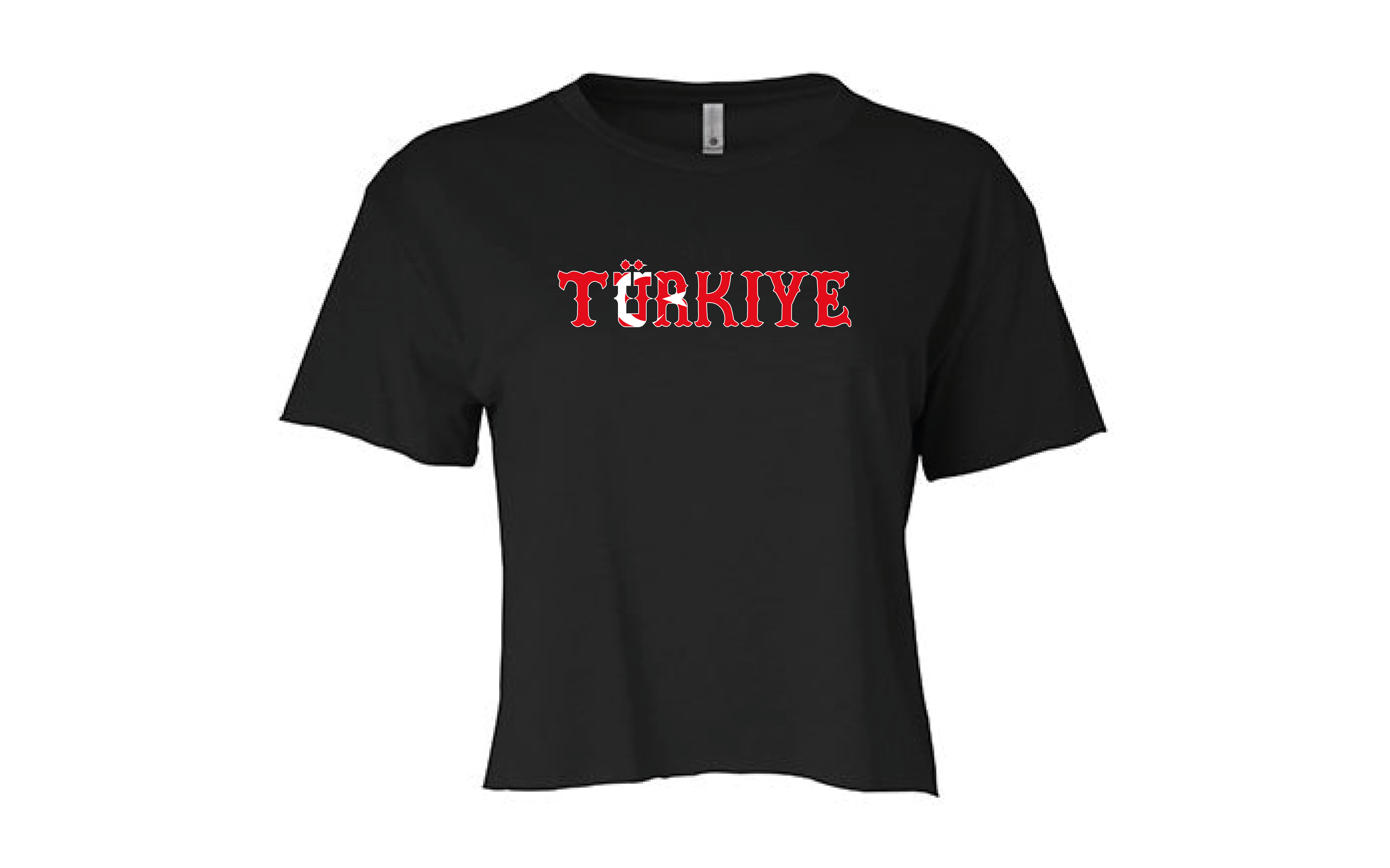 Ländershirt Cropped Damen Türkiye Ländershirt Cropped Damen Türkiye