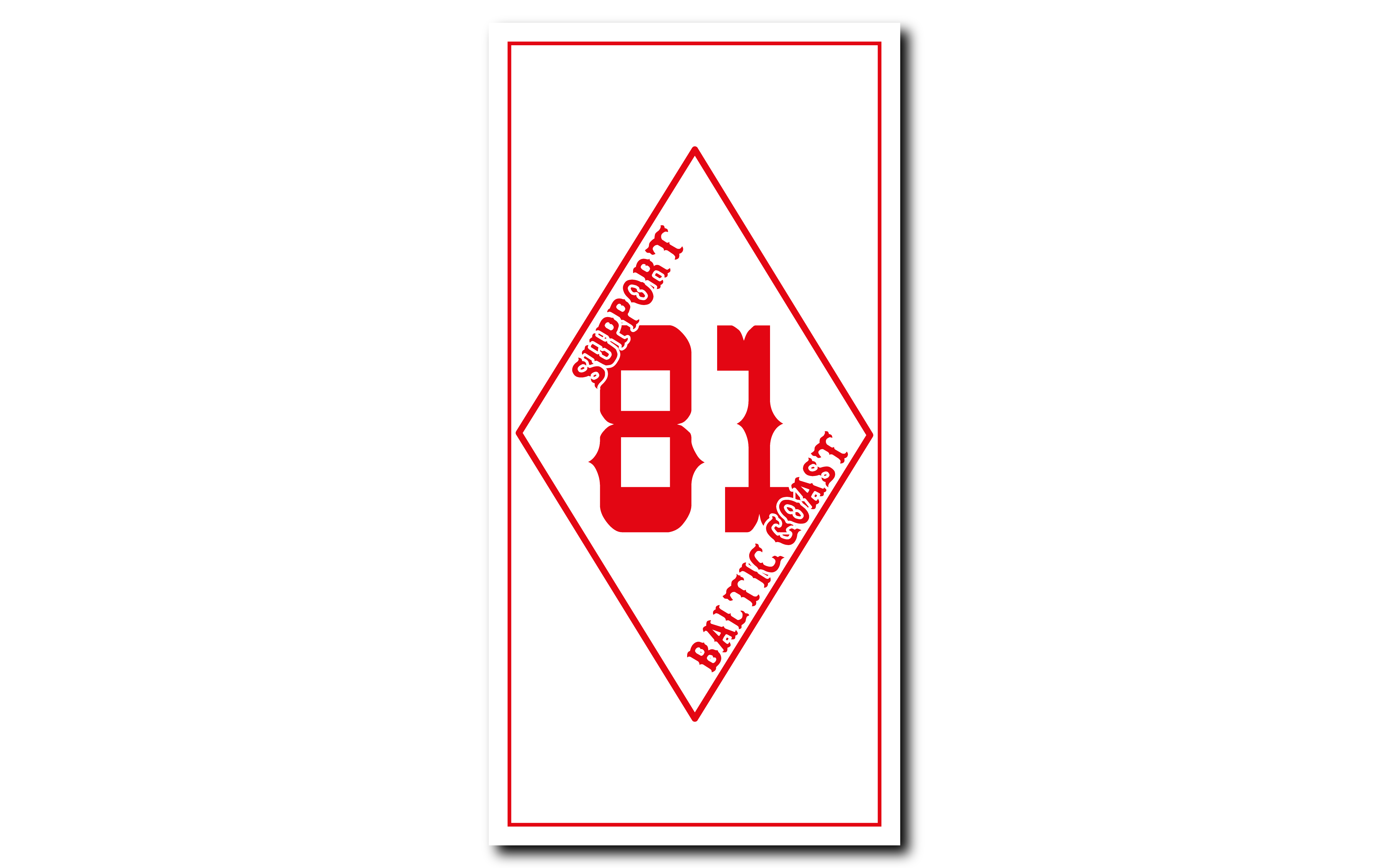 Aufkleber Raute Aufkleber Raute