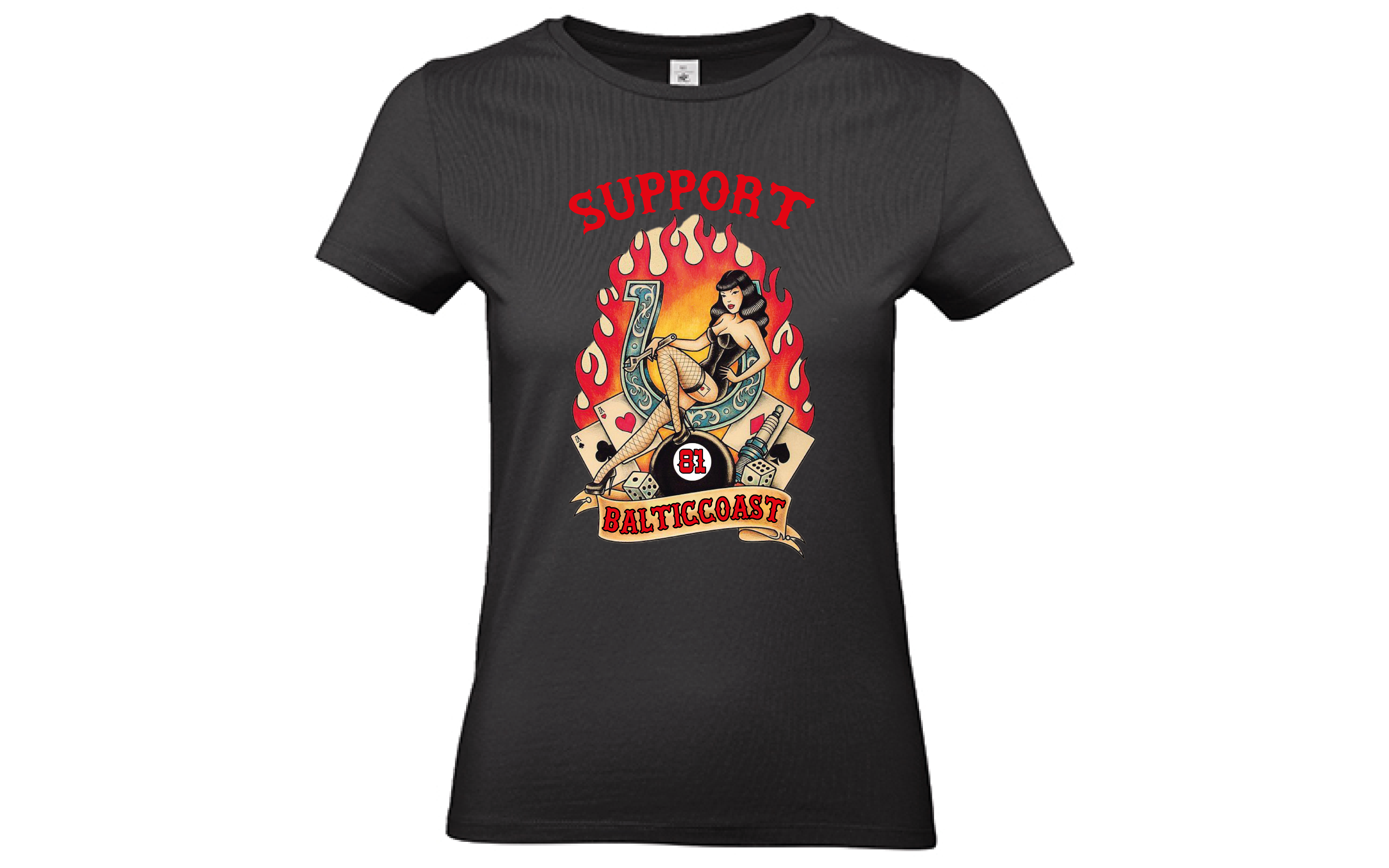 T-Shirt Damen Flamme T-Shirt Damen Flamme