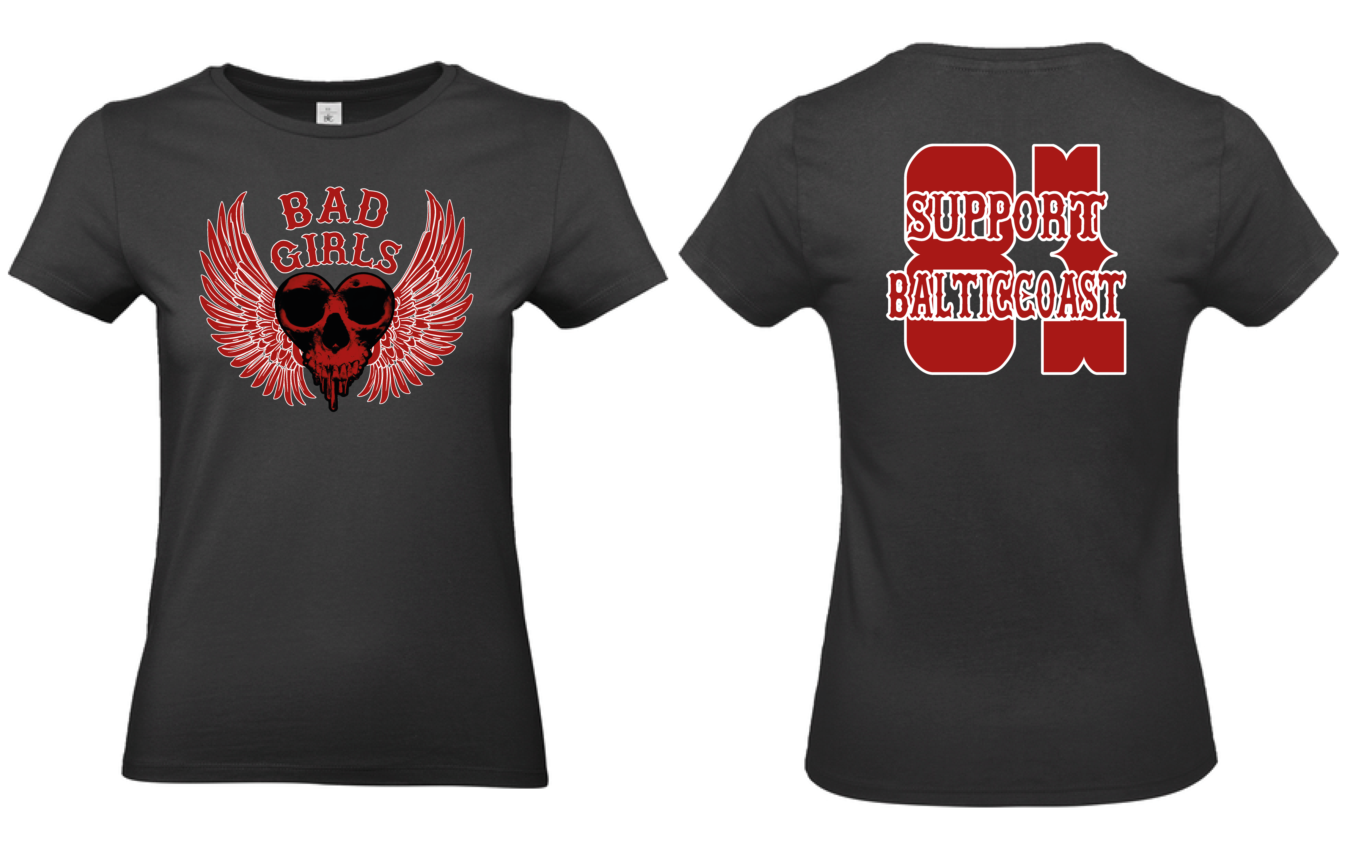 T-Shirt Damen Bad Girls T-Shirt Damen Bad Girls