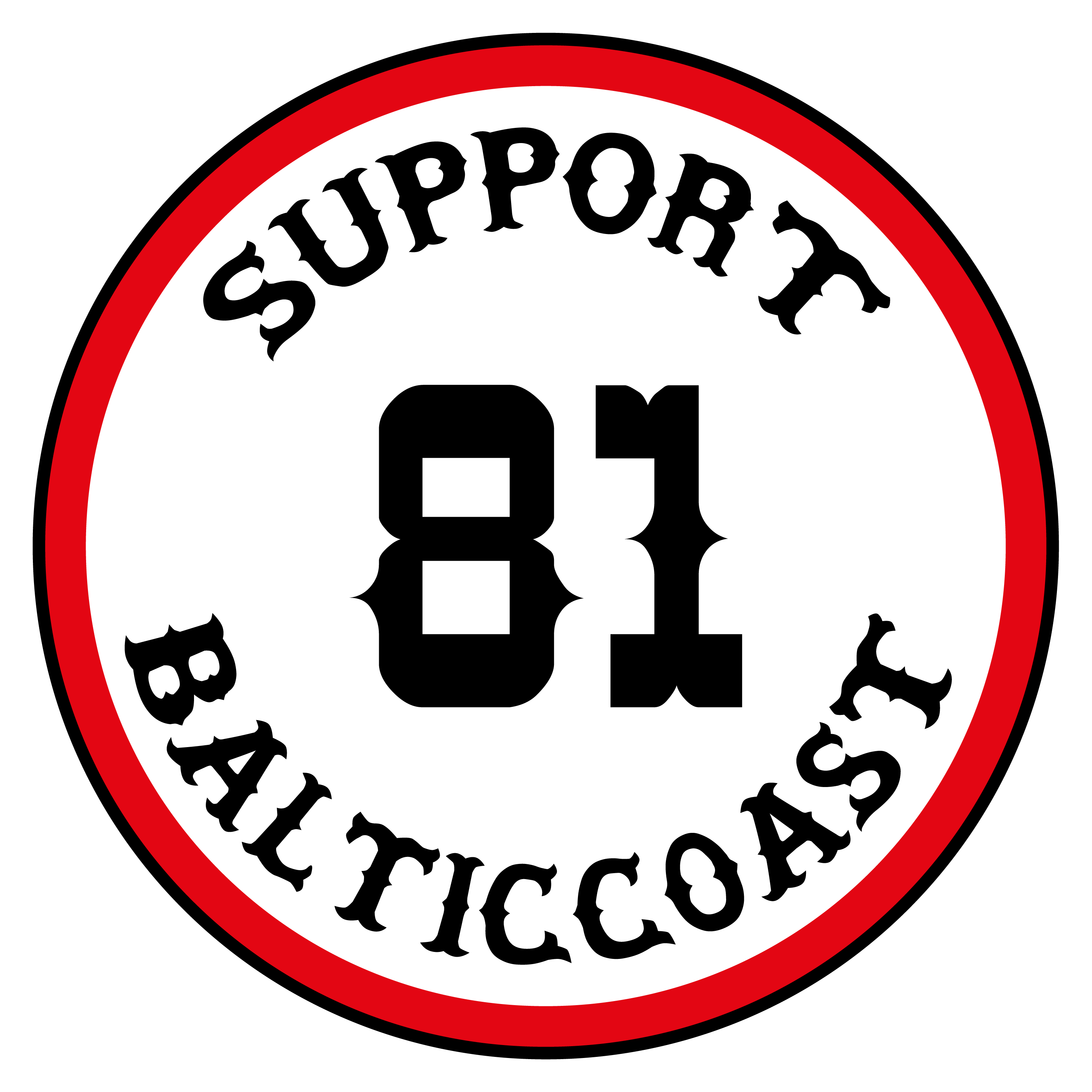 Aufnäher Support Schwarz Aufnäher Support Schwarz