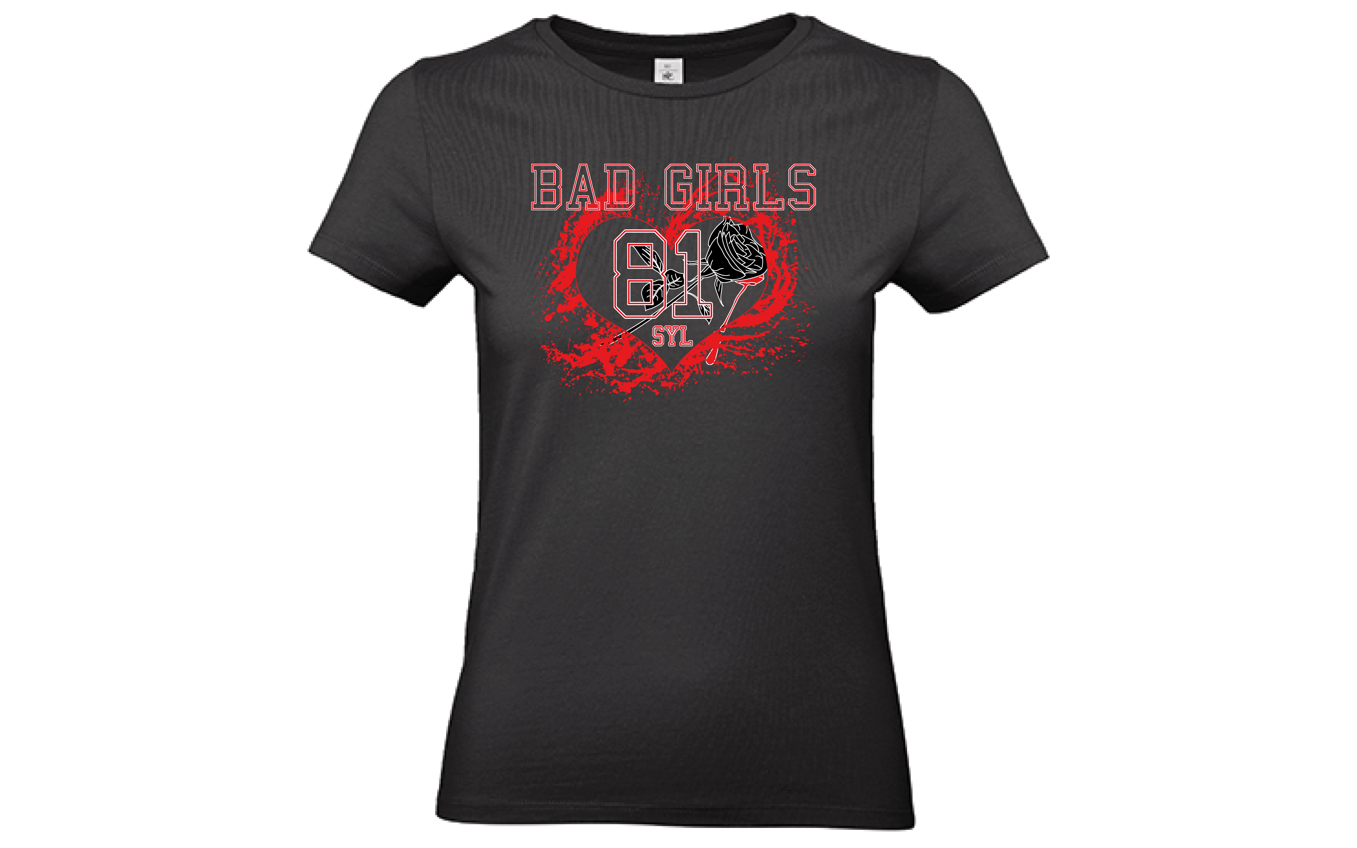 T-Shirt Damen Herz-Rose T-Shirt Damen Herz-Rose