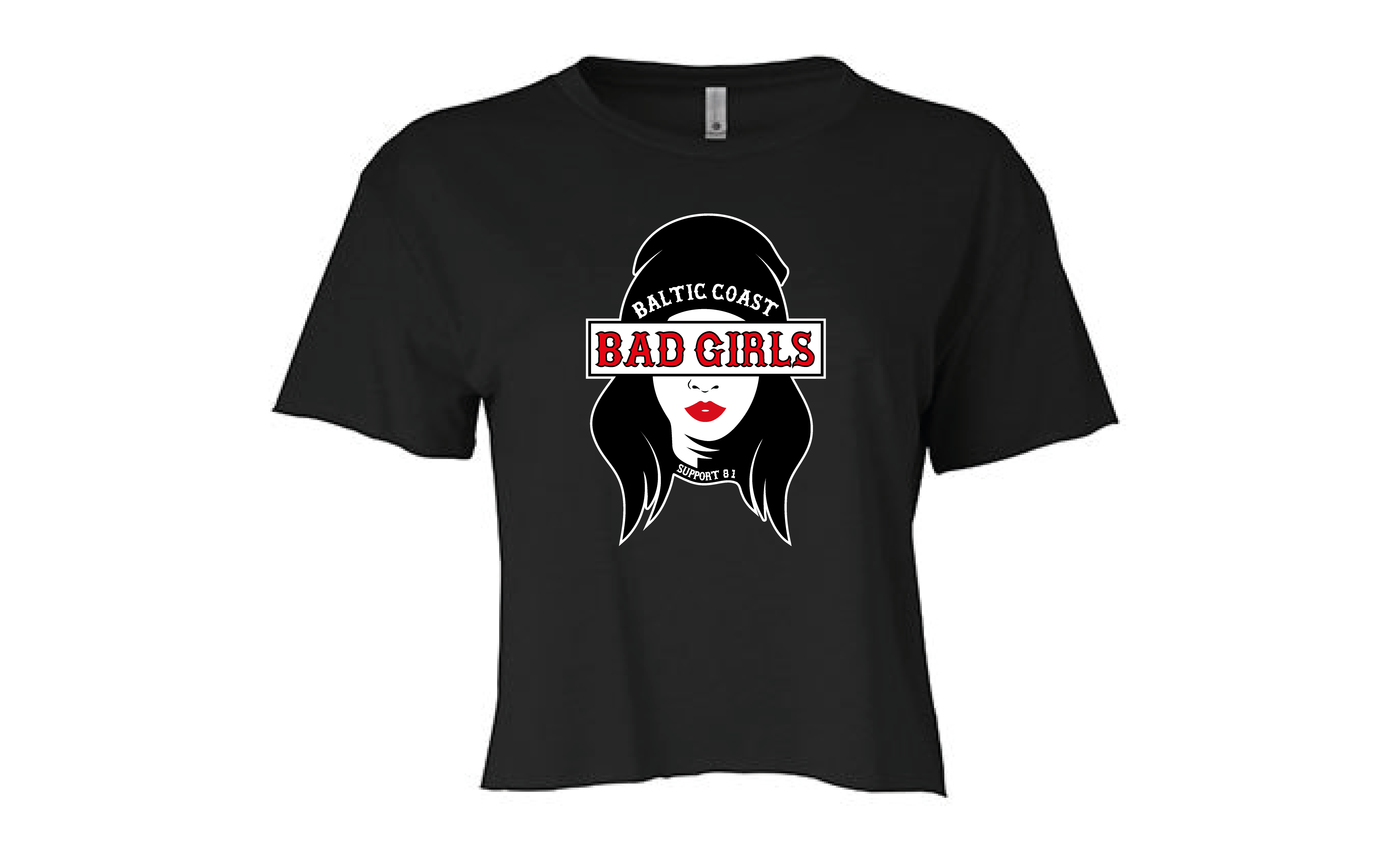 Cropped Damen Bad Girls Kopf Cropped Damen Bad Girls Kopf